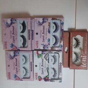 NEW KISS Lash Limited Edition & ioni Lash Bundle  In Box, Fun Lashes  FUN
